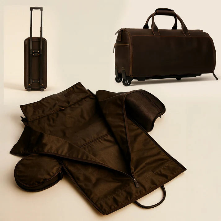 Sac pliable de voyage en cuir à Roulette – The Winnie Mae™