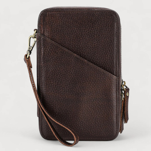 Trousse de rangement en cuir
