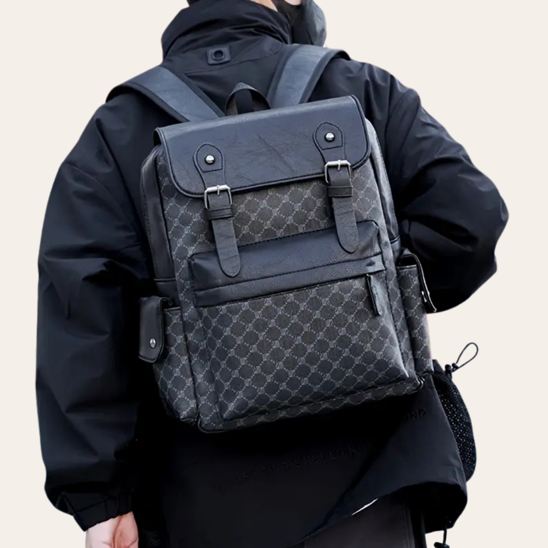 Sac à dos de voyage cabine week-end en cuir homme.