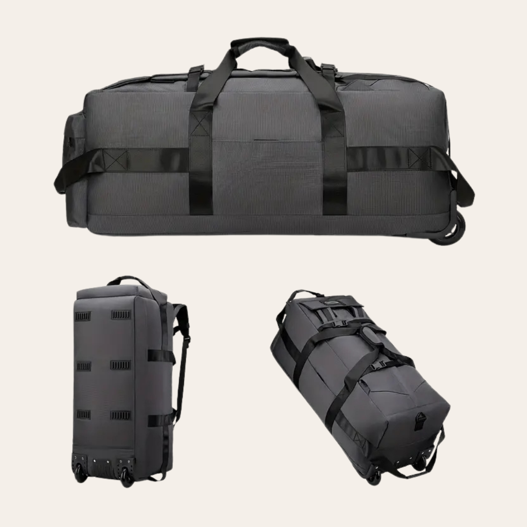 Sac de voyage roulette à dos.