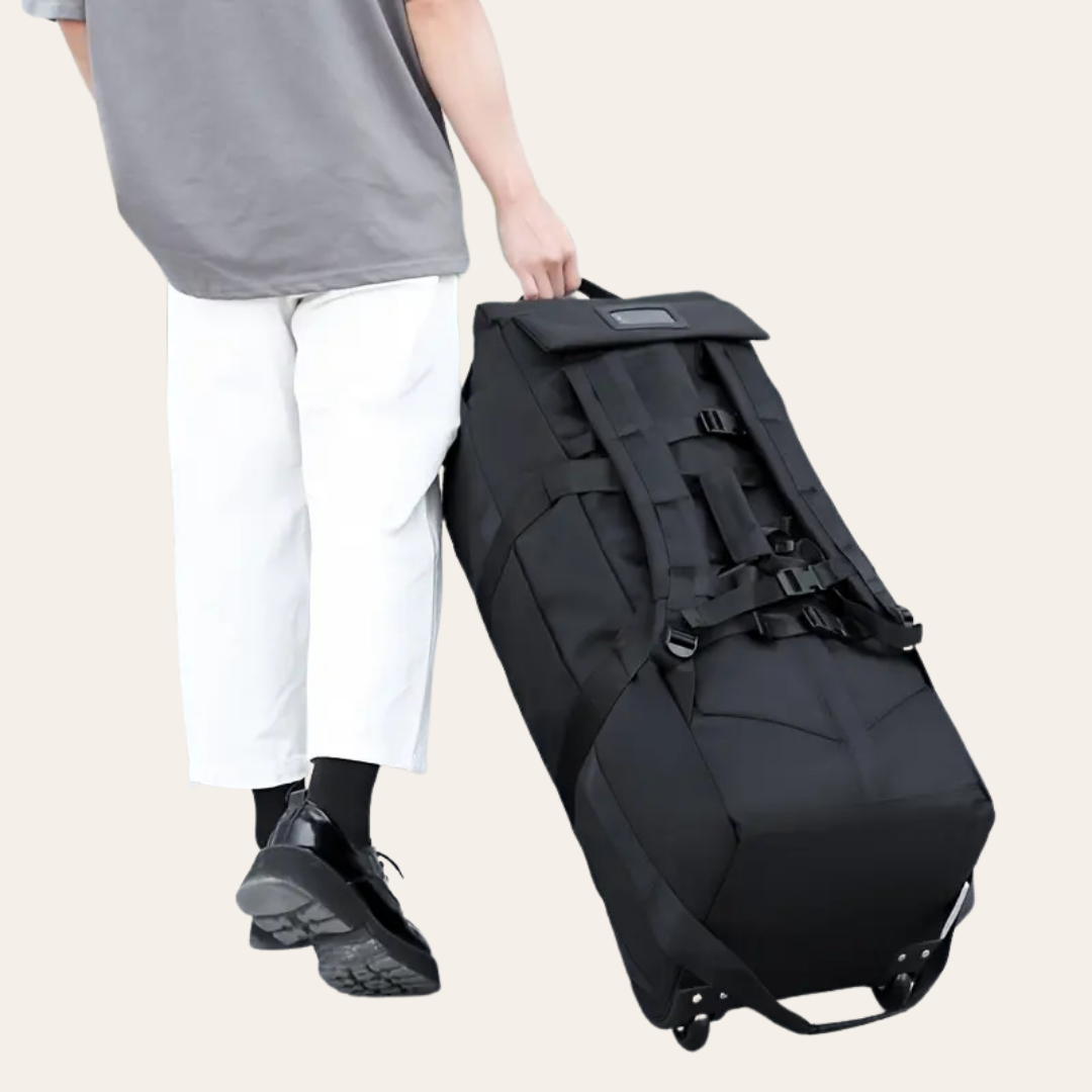 Sac de voyage roulette à dos.