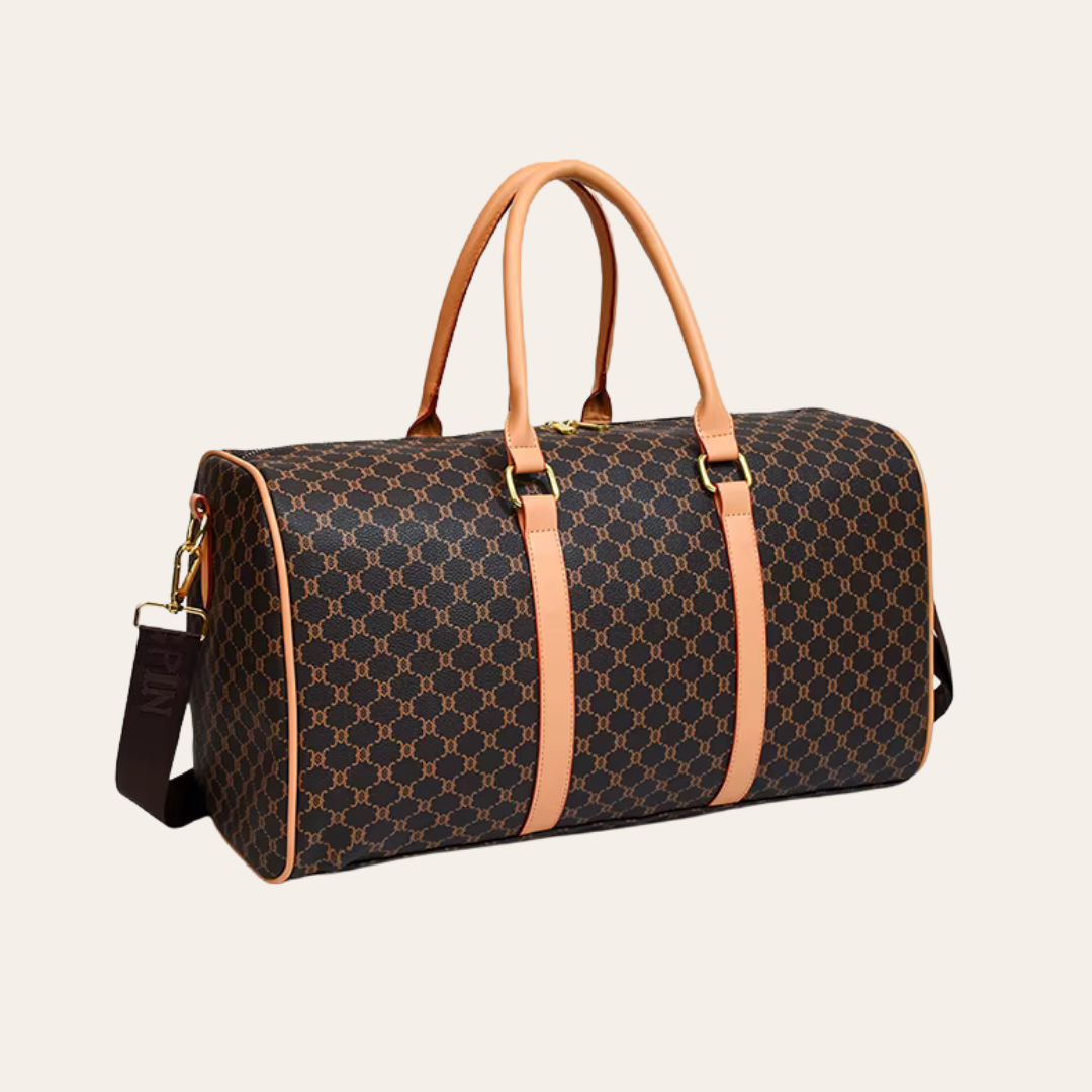 Sac de voyage femme cabine week end en cuir.