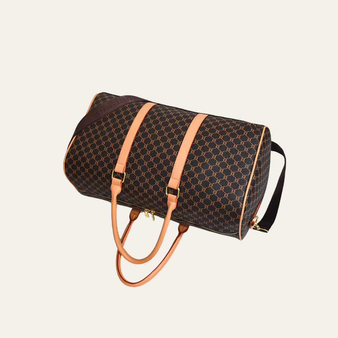 Sac de voyage femme cabine week end en cuir.