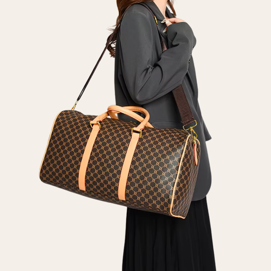 Sac de voyage femme cabine week end en cuir.
