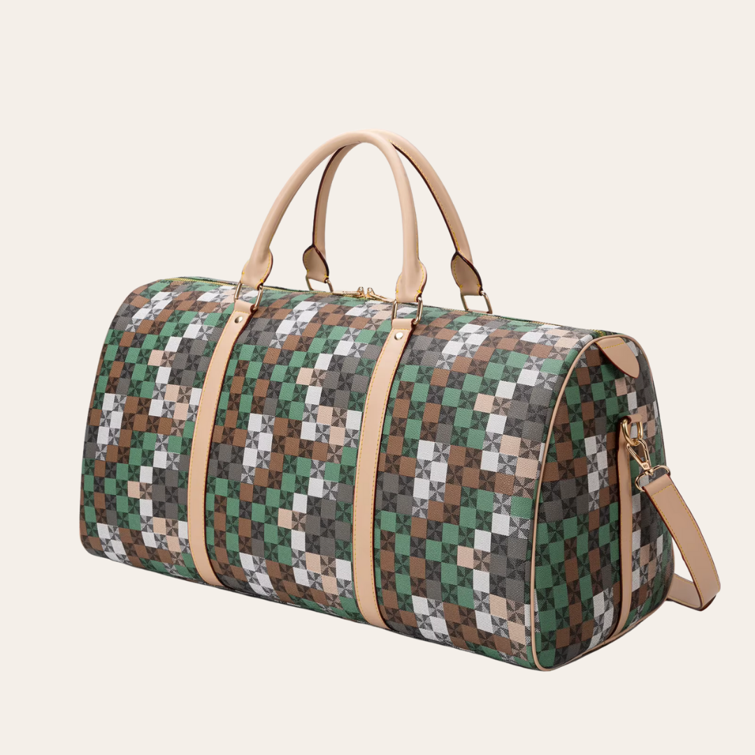 Sac de voyage femme luxe en cuir cabine week end.