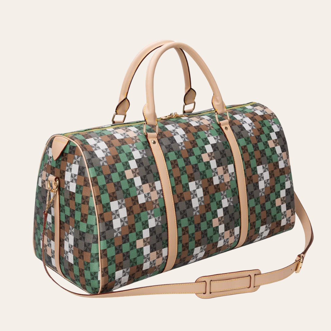 Sac de voyage femme luxe en cuir cabine week end.