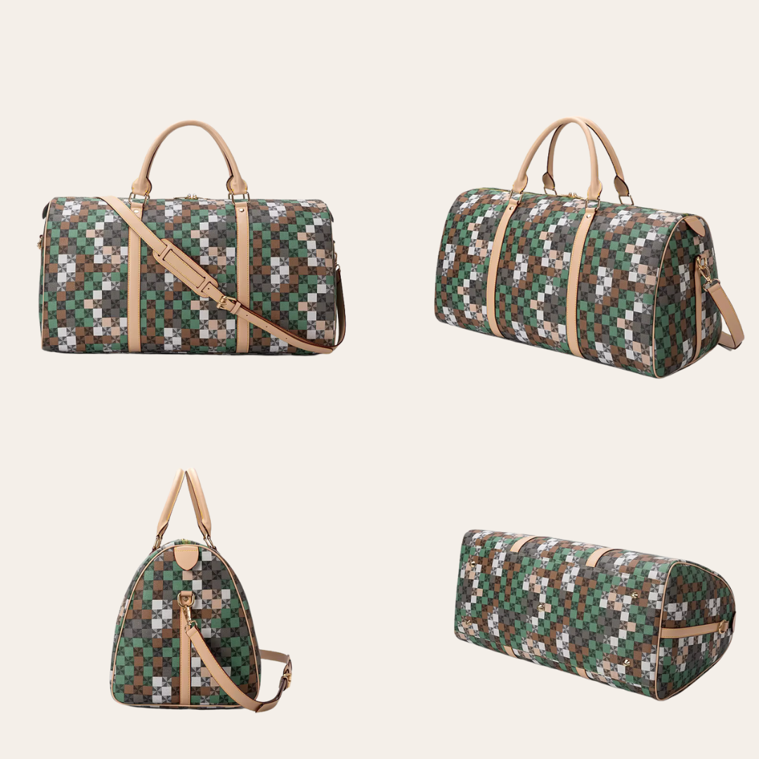 Sac de voyage femme luxe en cuir cabine week end.