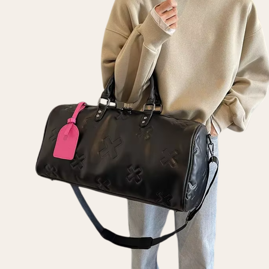 Sac de voyage en cuir femme cabine week end.