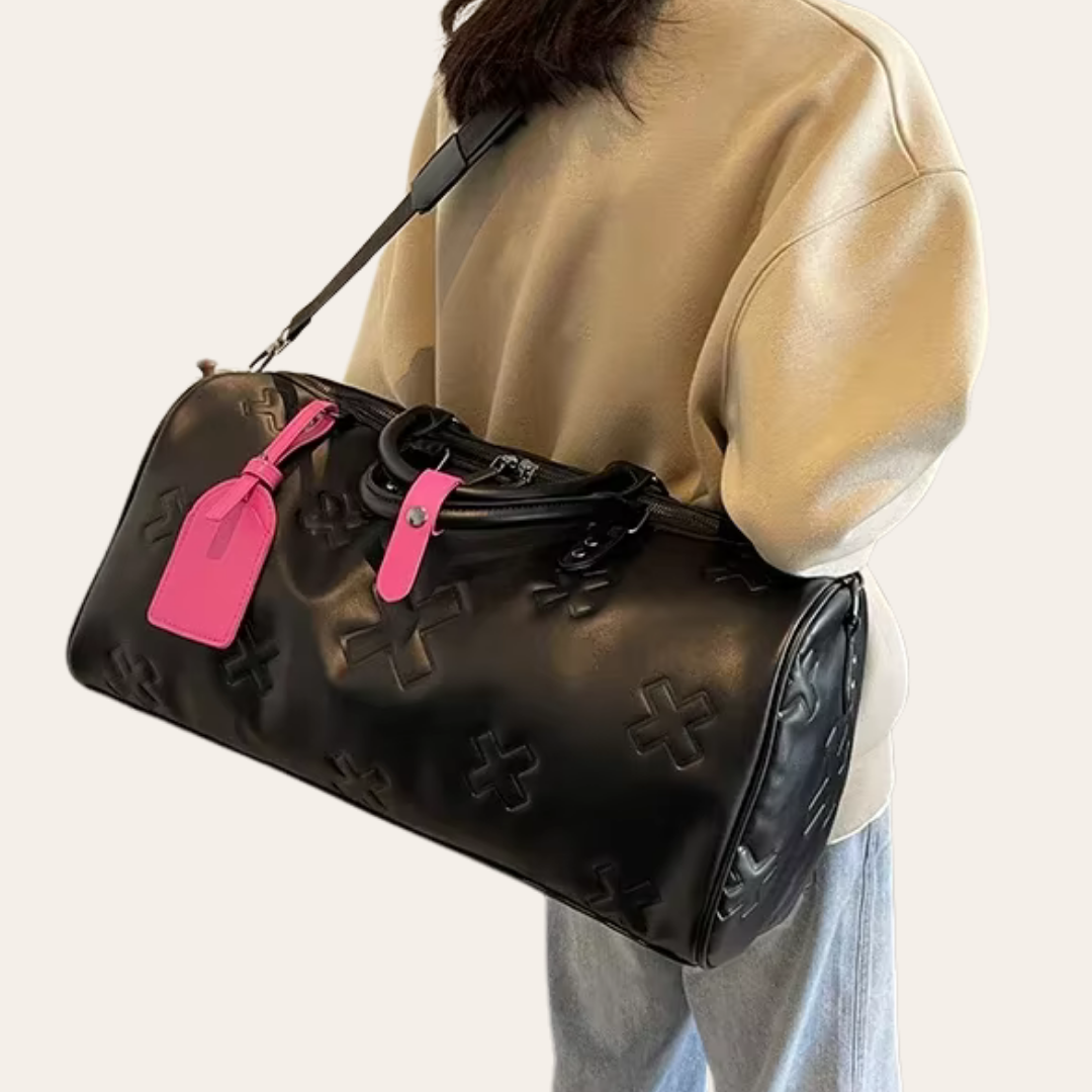 Sac de voyage en cuir femme cabine week end.