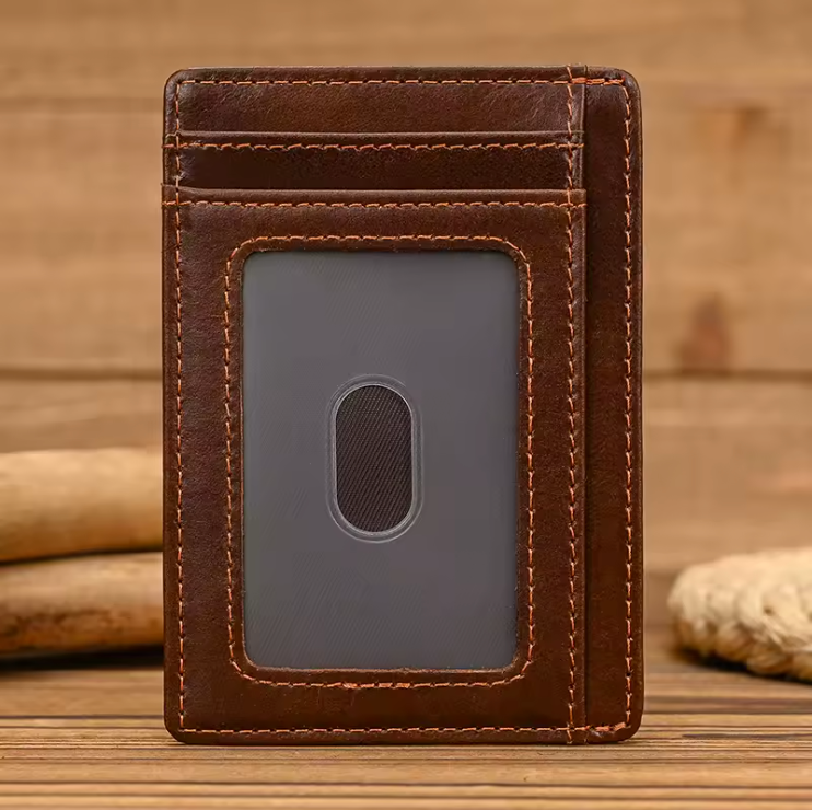 Porte-cartes en cuir Sacvoyageur