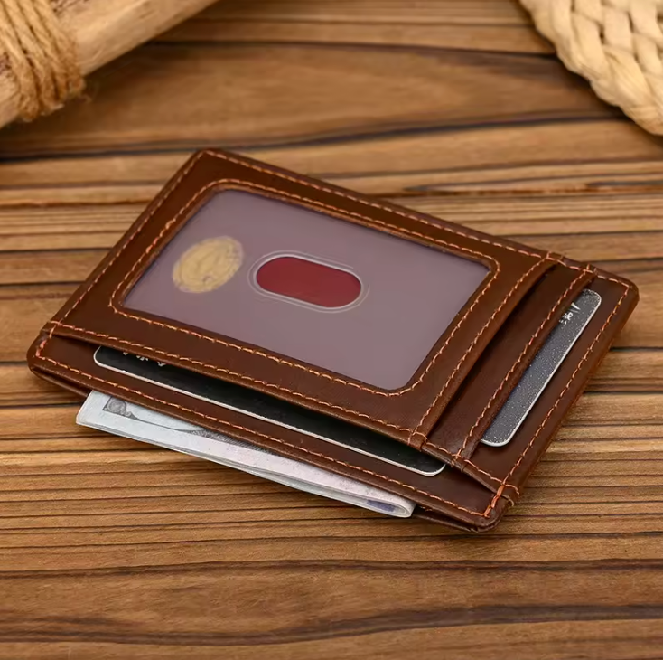 Leather card holder