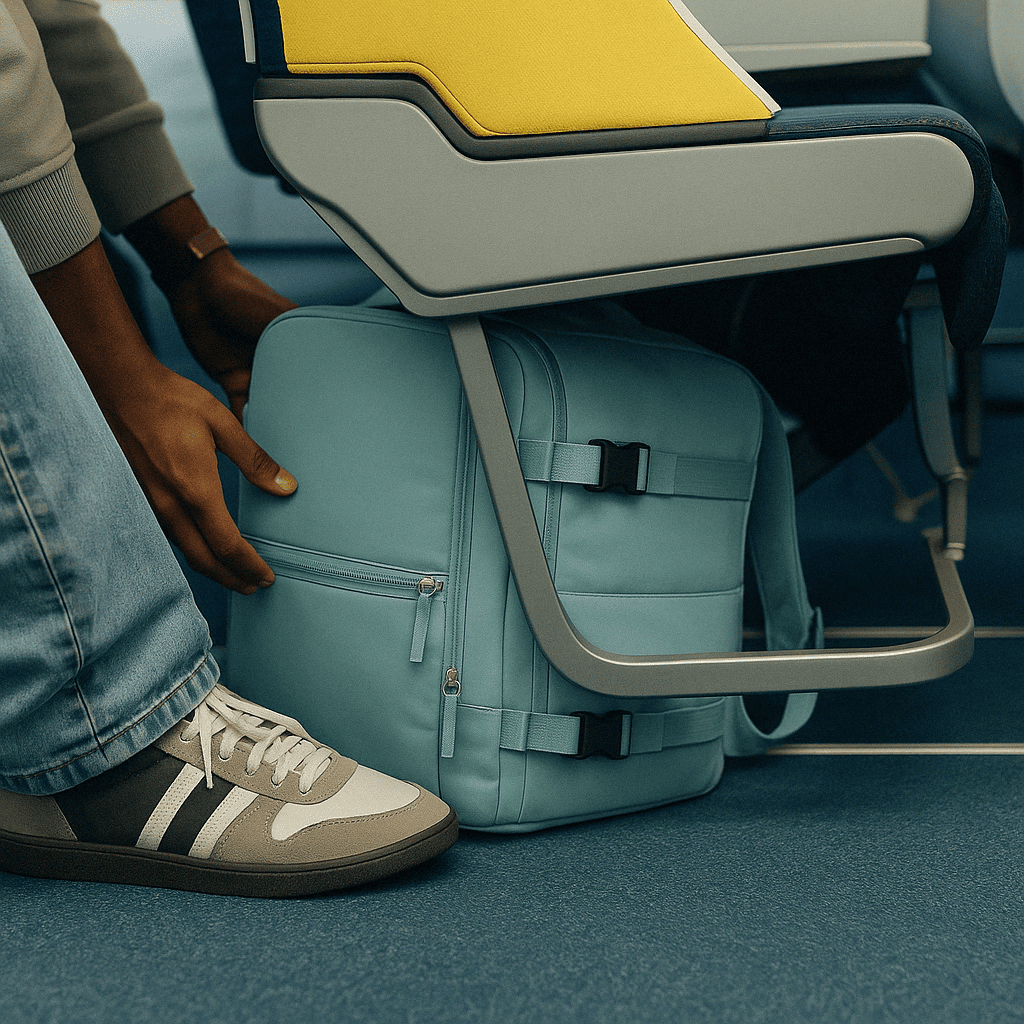 Sac à dos cabine avion 40x20x25 étanche pour femme