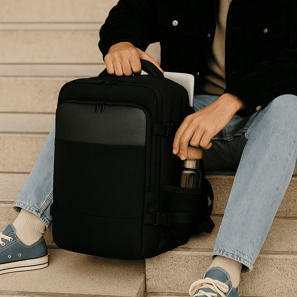 sac à dos de voyage avec ouverture à plat
