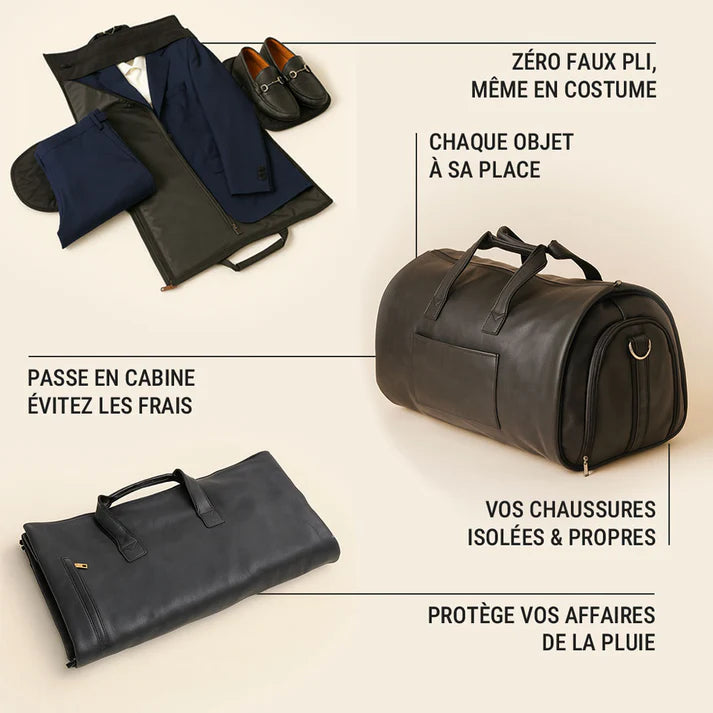 Sac de voyage pliable en cuir – Stampe SV.4™