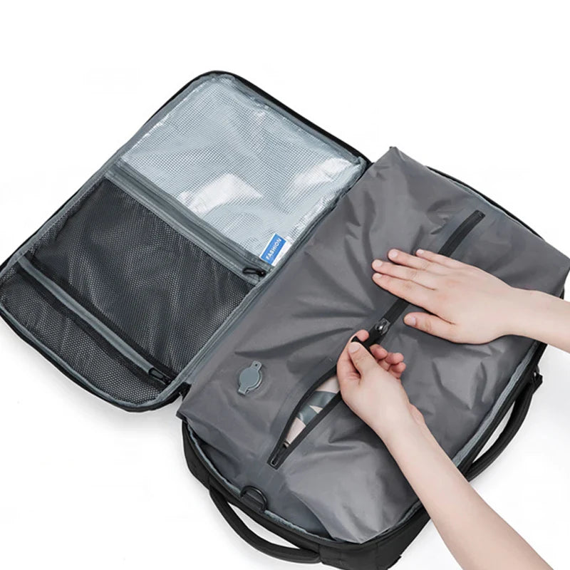 Sac a dos compression sous vide 35L