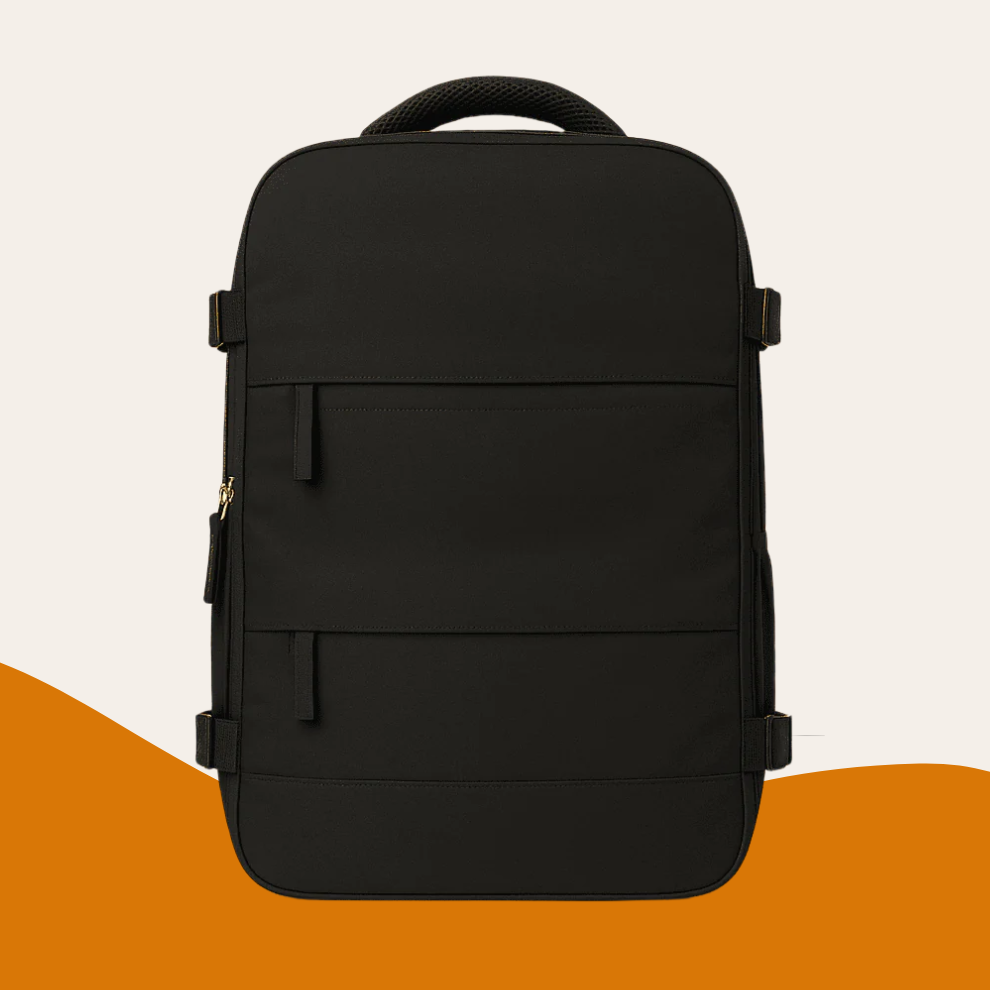 Sac a dos de voyage femme noir - compartiment chaussures