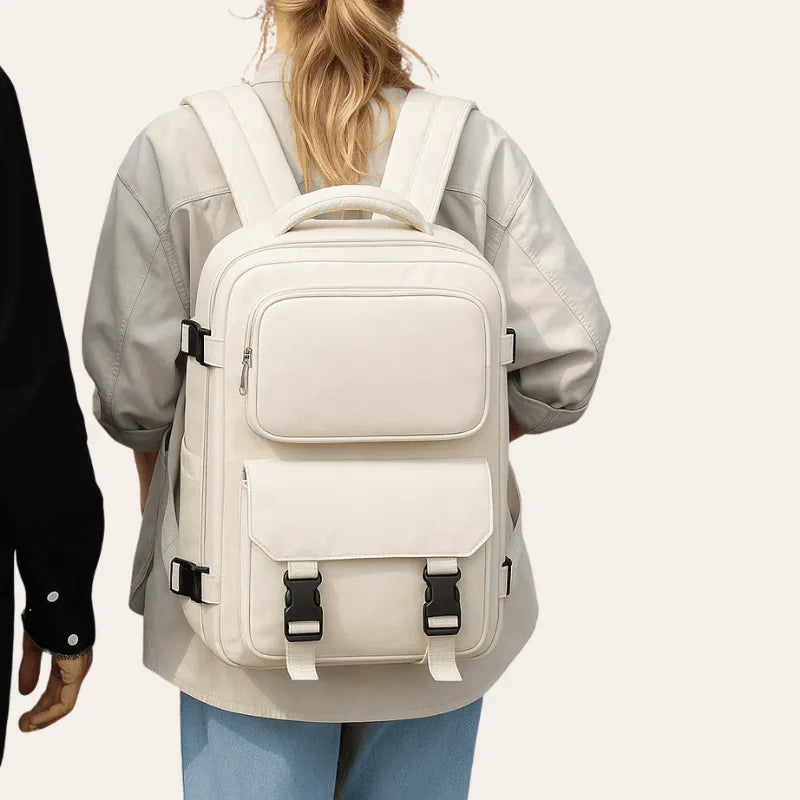 Sac a dos étanche 30l beige pour femme