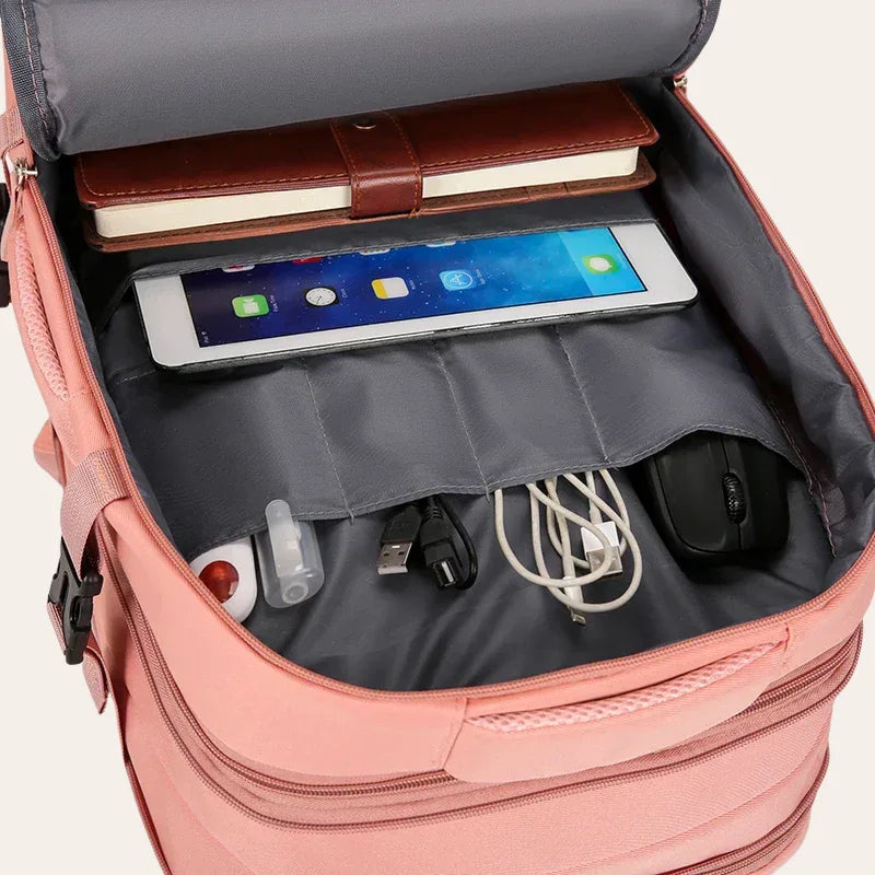 Sac a dos 35l cabine Format EasyJet extensible pour femme