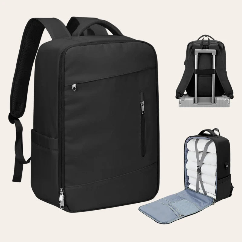 Sac a dos noir cabine Format EasyJet avec port USB
