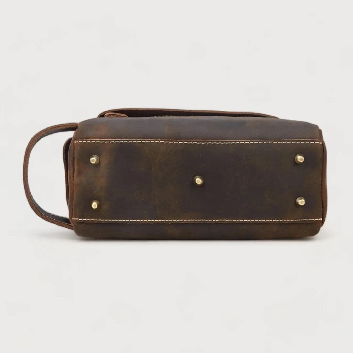 Leather toiletry bag