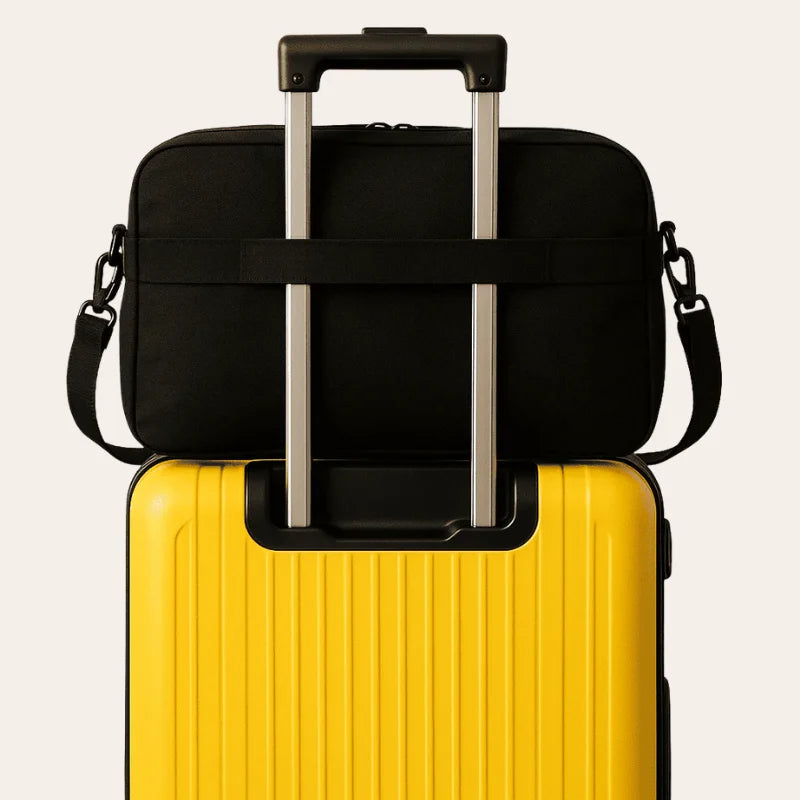 Sac a main noir Format EasyJet extensible pour femme