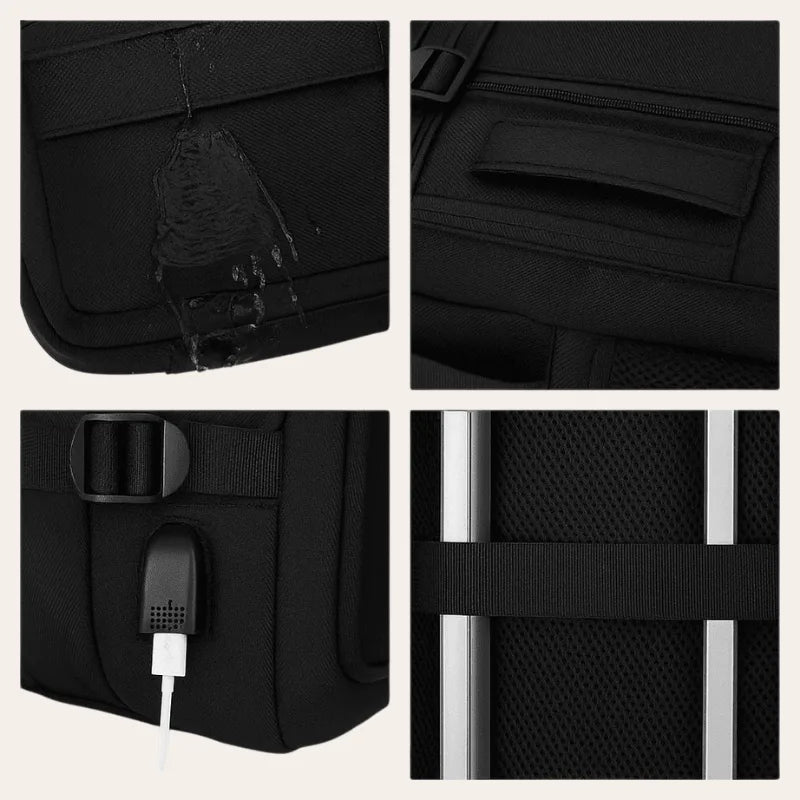 Sac à dos noir cabine 36L Format EasyJet extensible et imperméable