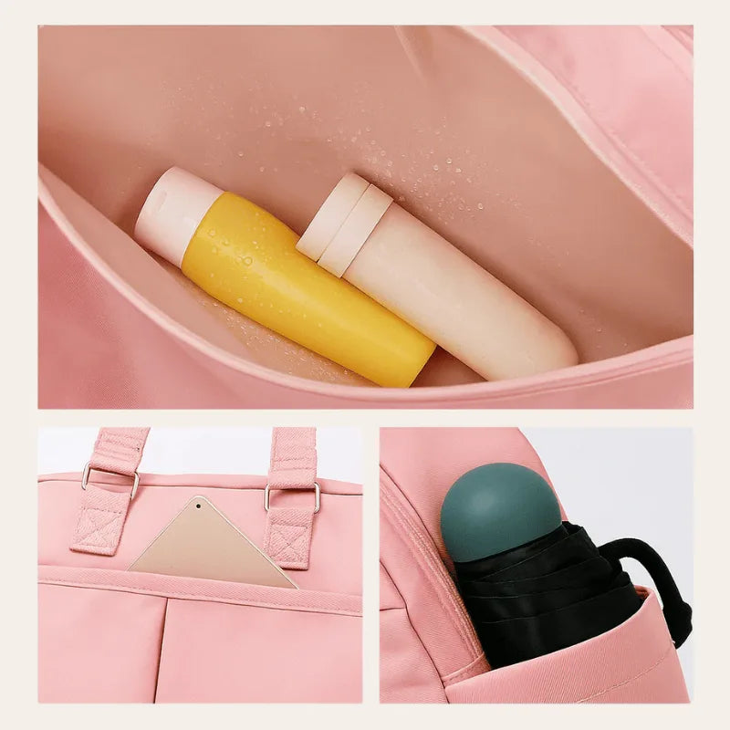 Sac a main rose cabine Format EasyJet extensible pour femme