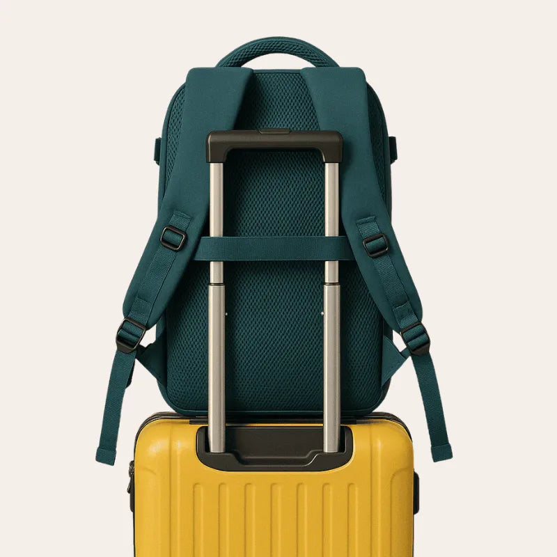 Sac à dos cabine vert - compartiment chaussures – Format Ryanair