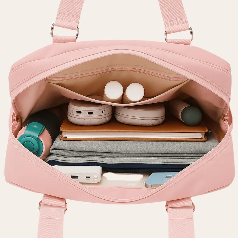 Sac a main rose cabine Format EasyJet extensible pour femme