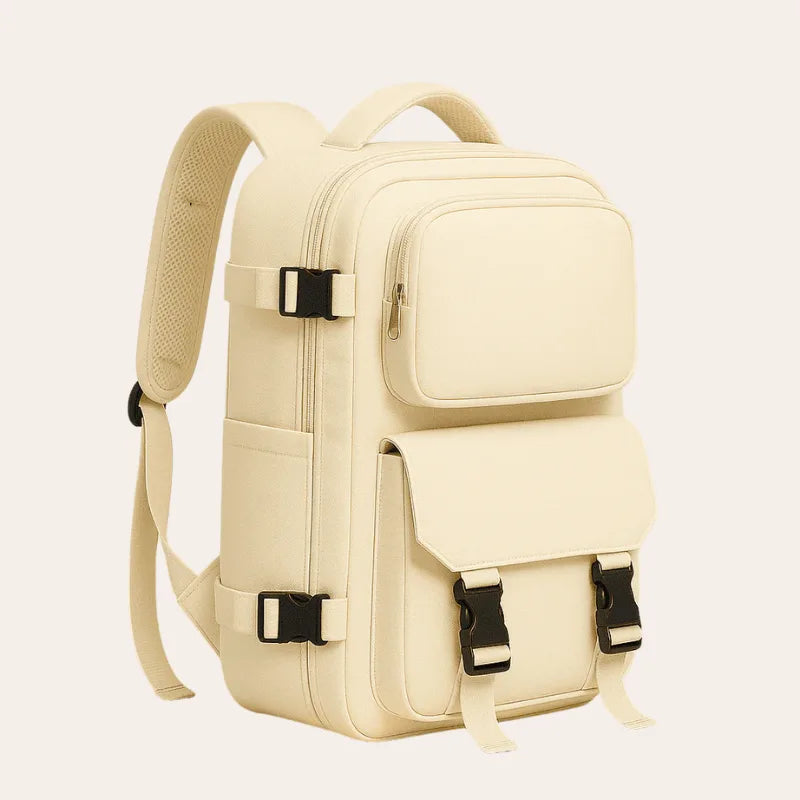 Sac a dos étanche 30l beige pour femme