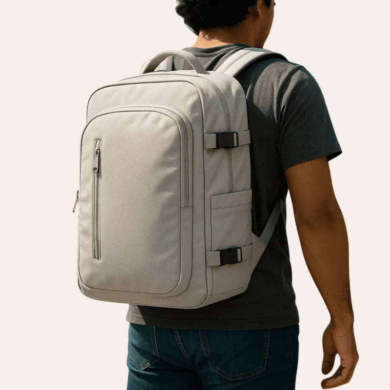 Sac a dos 30 l cabine beige ouverture valise – Format Ryanair