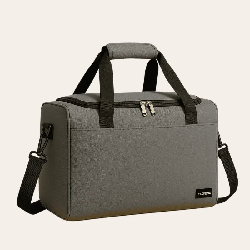 Sac de voyage leger et organisé gris pour homme - format ryanair