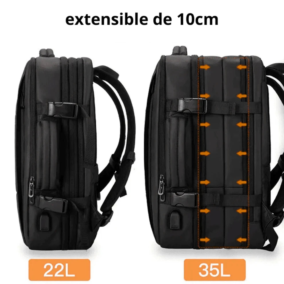 Sac a dos easyjet extensible et antivol pour homme
