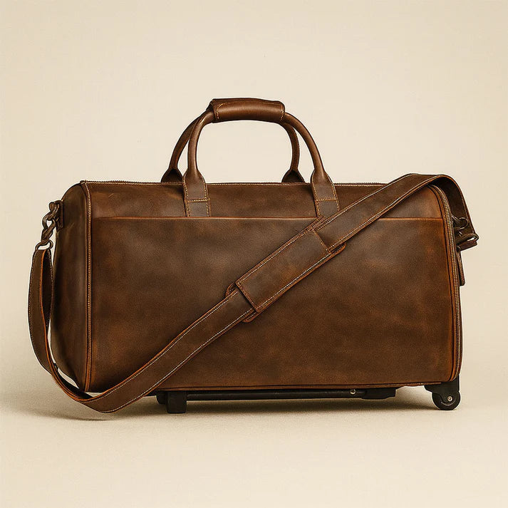 Sac pliable de voyage en cuir à Roulette – The Winnie Mae™