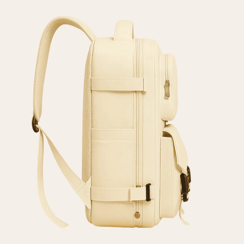 Sac a dos étanche 30l beige pour femme