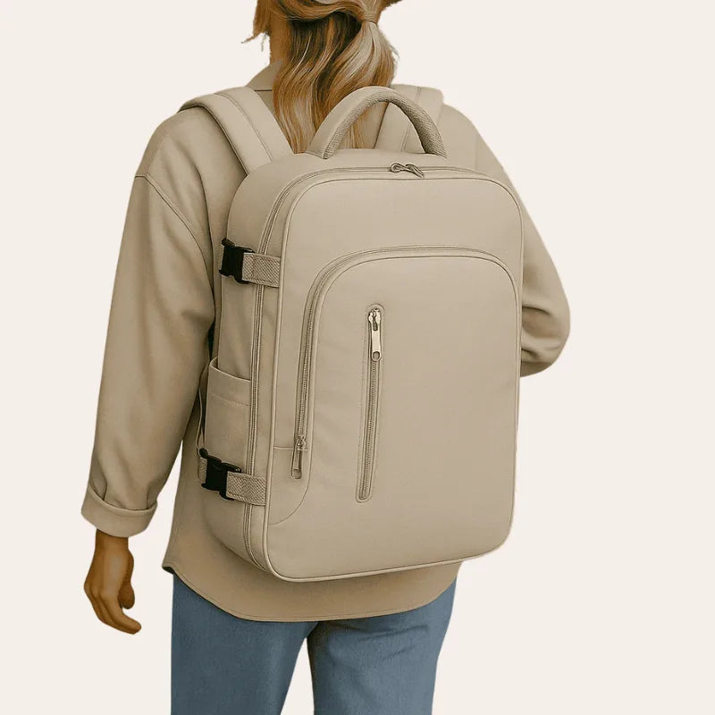Sac a dos 30 l cabine beige ouverture valise – Format Ryanair