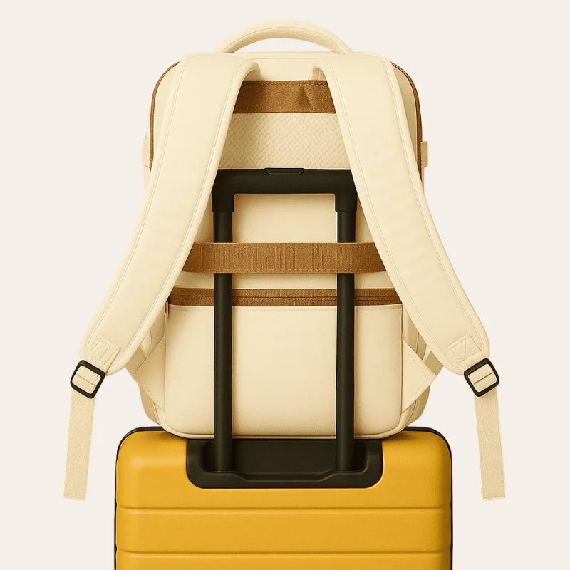 Sac a dos urbain beige pour femme – Format Ryanair