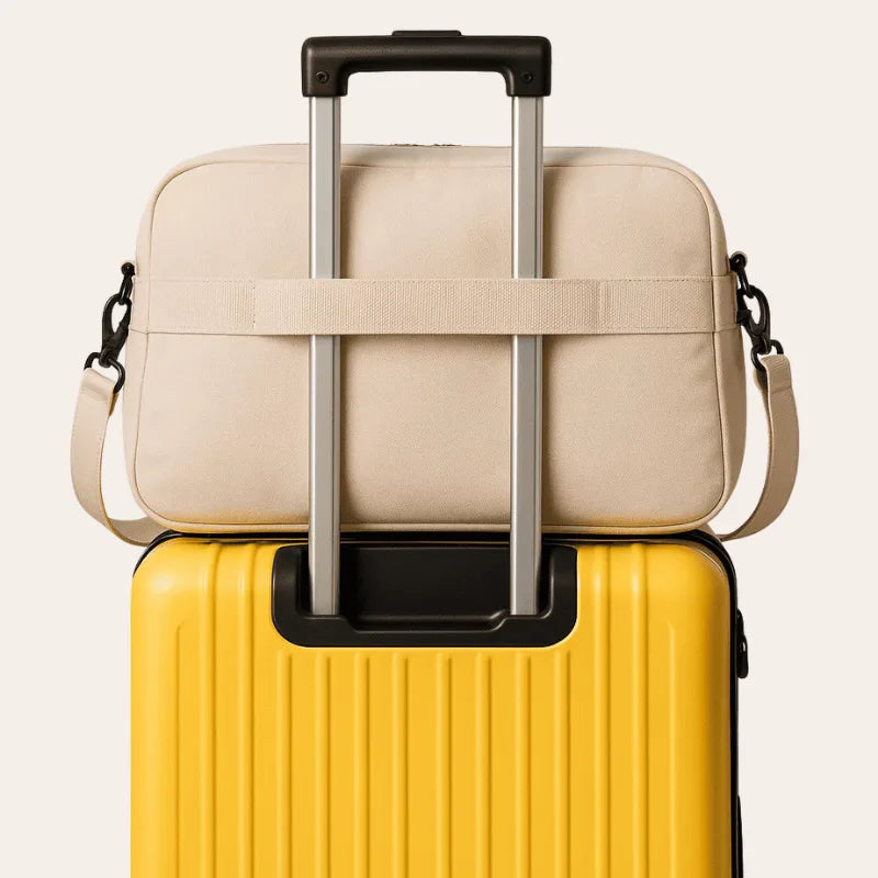 Sac a main beige cabine Format EasyJet extensible pour femme
