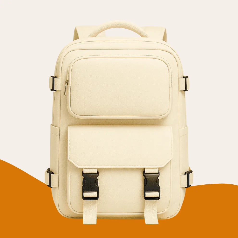 Sac a dos étanche 30l beige pour femme