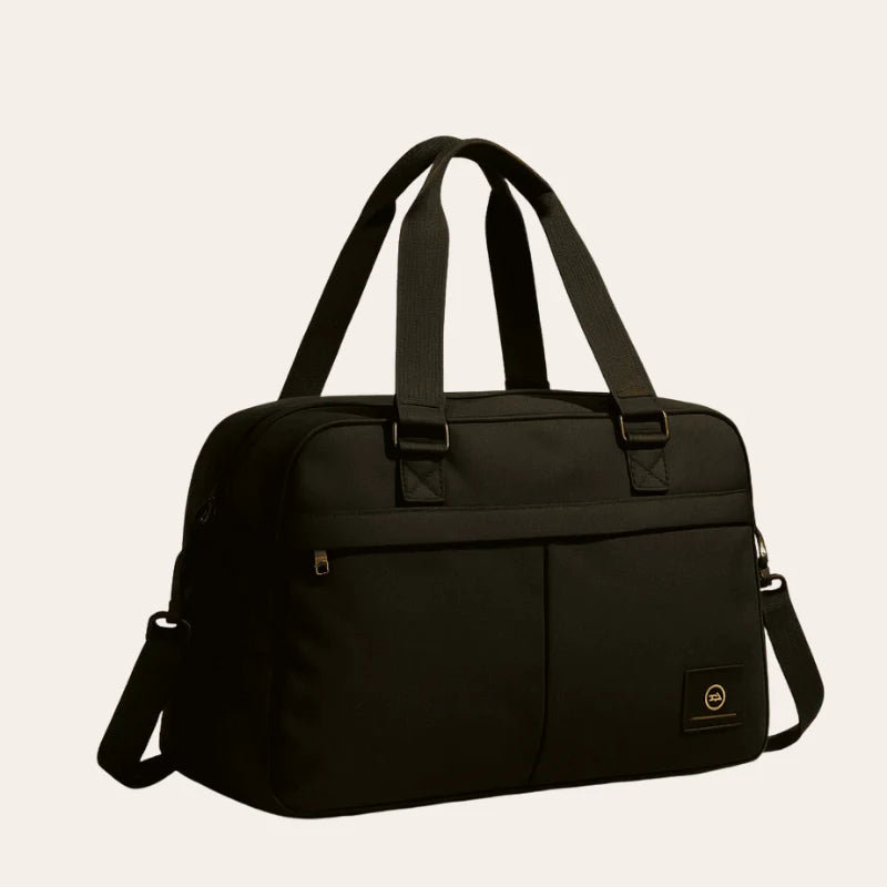 Sac a main noir Format EasyJet extensible pour femme