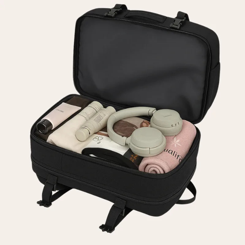 Sac à dos noir cabine 36L Format EasyJet extensible et imperméable