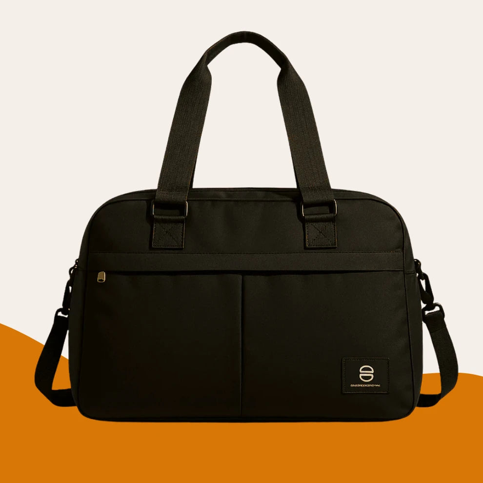 Sac a main noir Format EasyJet extensible pour femme
