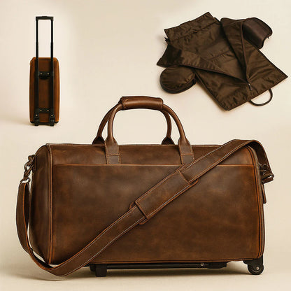 Sac pliable de voyage en cuir à Roulette – The Winnie Mae™
