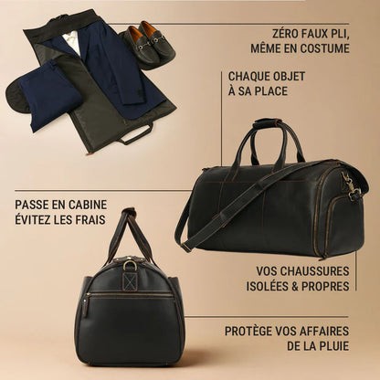 Sac De Voyage Pliable En Cuir – Spirit Of St Louis™