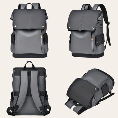 Weekend cabin backpack travel bag for men in leather.