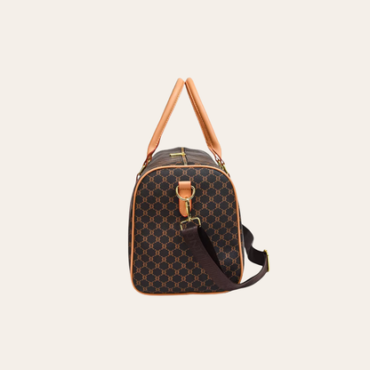 Sac de voyage femme cabine week end en cuir.