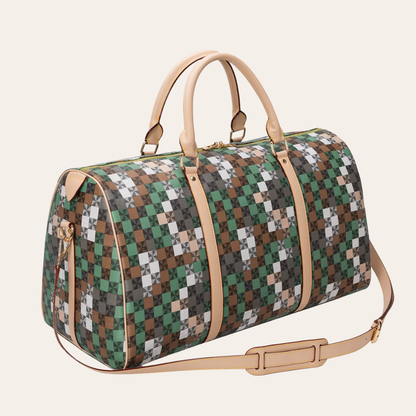 Sac de voyage femme luxe en cuir cabine week end.