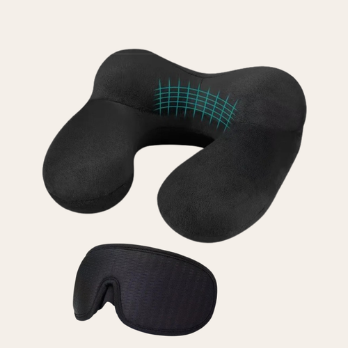 Coussin de voyage + masque de sommeil OFFERT
