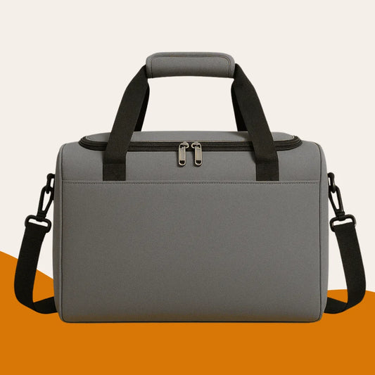 Sac de voyage leger et organisé gris pour homme - format ryanair