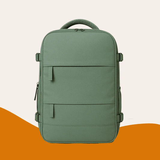 Sac à dos cabine vert - compartiment chaussures – Format Ryanair